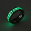 Cool Stainless Steel Freemasonry Masonic Rings for Men Women Fashion Glowing In Dark Luminous Ring Wedding Bands Jewelry Gifts