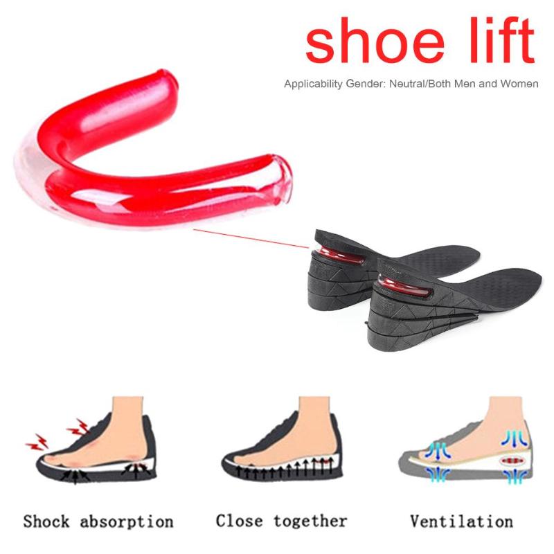 H5eaa4550ae58435481ff41ae332d16e6b 3 9cm Height Increase Insole Cushion Heightening Cushion Lift Adjustable Cut Shoe Heel Insert Taller Women Men Foot Pad