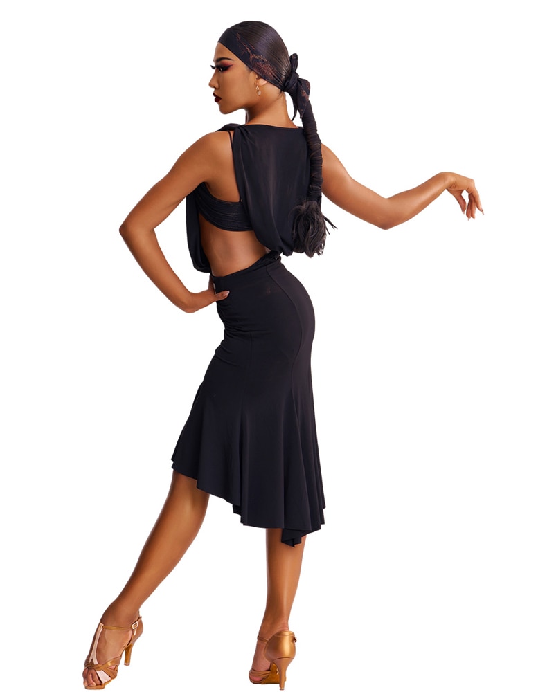 Se05c72d061cf405988ab62bc802f8a53A Sexy Sleeveless Black Latin Dance Dress Women Backless Latin Ballroom Rumba Salsa Dance Dresses Stage Practice Wear SL8830
